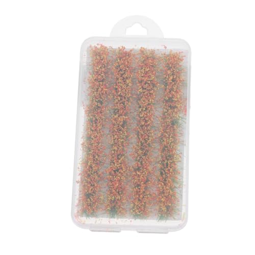 DECORNIJIA 1 Schachtel Blumen und Pflanzen Modellbau Gras Mini-künstliche Pflanzen simuliert Anlage statische Blume klein für Mikrolandschaftsornament Statisches Grasbüschelmodell Weiß Yellow von DECORNIJIA