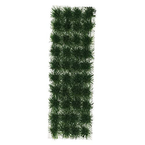 DECORNIJIA 1 Schachtel Gras-Modell Gefälscht Fälschung Pflanzenbüschel Tischplatte Aus Grünem Gras, Synthetik Künstliches Laub Für Den Außenbereich Miniaturgras Plastik Dark Green von DECORNIJIA