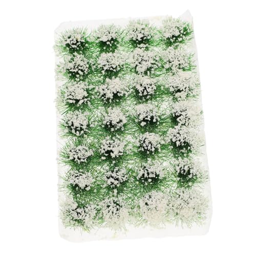 DECORNIJIA 1 Schachtel Sandtisch DIY Material Cluster Szene Mini Realistisch Wohnkultur Simulation Fälschung Puppenhaus Gartendeko Falsches Moos Feengartendekor Klein Weiß Plastik von DECORNIJIA