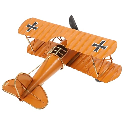 DECORNIJIA 1 Stück Flugzeugmodell Ornament Fliegendes Modell Weihnachtsflugzeugverzierung Fliegerspielzeug Für Rustikales Flugzeugdekor Retro-flugzeugmodell Schmiedeeisen Golden DECORNIJIA 1 Stück Flugzeugmodell Ornament Fliegendes Modell Weihnachtsflugzeugverzierung Fliegerspielzeug Für Rustikales Flugzeugdekor Retro-flugzeugmodell Schmiedeeisen Golden von DECORNIJIA