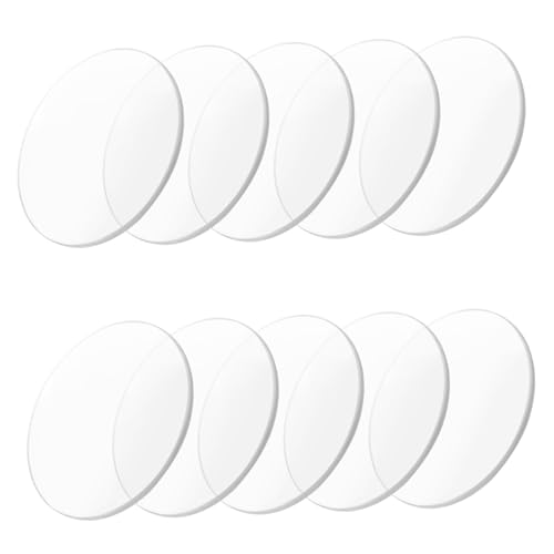 DECORNIJIA 10 Stück Teiliges Doppelt Konvexe Optische Lupenlinsen aus Acryl Klare Vergrößerung Ersatzlinsen für Präzise Detailuntersuchung für Schmuck Basteln und Lesen von DECORNIJIA