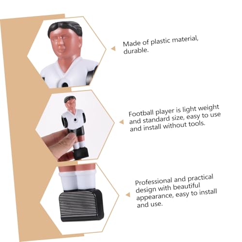 DECORNIJIA 10 Stück Teiliges Tischfußball Spieler Figuren und Blau Langlebige Geruchsfreie Ersatzspieler für Tischkicker Bedruckt Einfache Montage Geeignet für Freizeit und Tischfußballspiele von DECORNIJIA