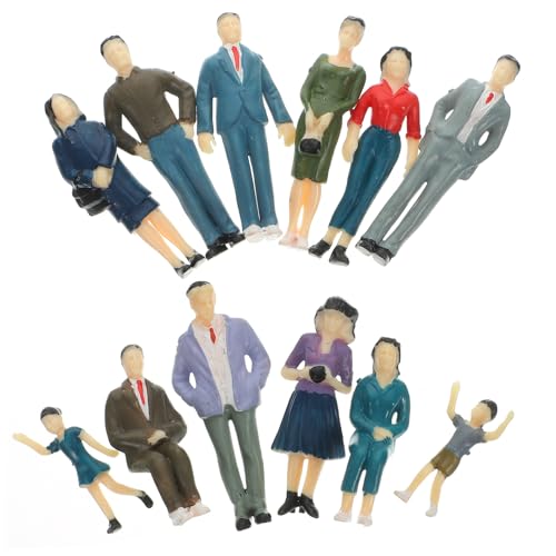 DECORNIJIA 12 Stück Bunte Miniaturmenschen für Architektur Landschaftsmodelle Realistische Gestaltung von Miniaturszenen Kreative Spielzeugfiguren für Sammler DECORNIJIA 12 Stück Bunte Miniaturmenschen für Architektur Landschaftsmodelle Realistische Gestaltung von Miniaturszenen Kreative Spielzeugfiguren für Sammler von DECORNIJIA