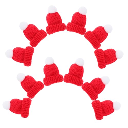 DECORNIJIA 12 Stück Teiliges Mini Weihnachtsmützen aus Gestrickter Kreative DIY Basteldekoration für Weihnachtsdeko Weiche Langlebige Wollmützen für Handwerk und Festliche Gestaltung DECORNIJIA 12 Stück Teiliges Mini Weihnachtsmützen aus Gestrickter Kreative DIY Basteldekoration für Weihnachtsdeko Weiche Langlebige Wollmützen für Handwerk und Festliche Gestaltung von DECORNIJIA