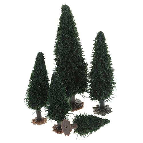 DECORNIJIA 15 Stück Miniaturbaum Teilig Kunstvolle Landschaftsmodelle für Sandtische und Puppenhäuser Realistische Bäume für DIY Projekte und Mikrolandschaften von DECORNIJIA
