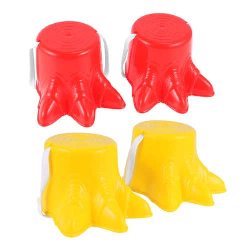 DECORNIJIA 2 Paare Stelzen Eimer Stelzen Kunststoff Stepper Schuhe mit Verstellbaren Riemen für Outdoor Balance Training und Sensorische Entwicklung Robustes Sportspielzeug für Jungen von DECORNIJIA