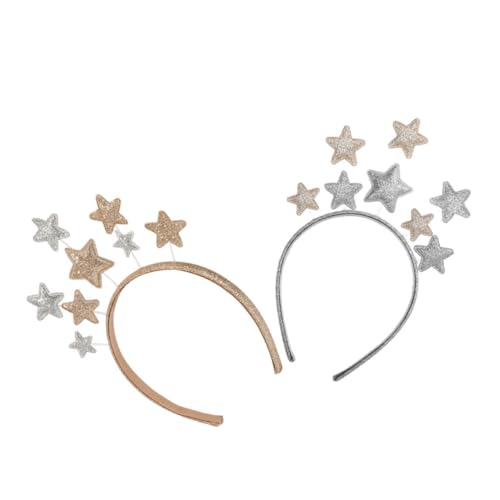 DECORNIJIA 2 STÜCK Haarschmuck Fünfzackiger Stern Haarreifen für Partys Cosplay und Feste Metallrand Gold und Silber für Geburtstagsfeiern und Feiertage DECORNIJIA 2 STÜCK Haarschmuck Fünfzackiger Stern Haarreifen für Partys Cosplay und Feste Metallrand Gold und Silber für Geburtstagsfeiern und Feiertage von DECORNIJIA