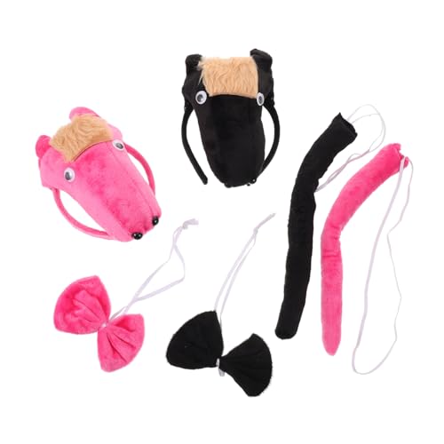 DECORNIJIA 2 Sätze Pferdeohren Stirnband Realistischer und Schleife Robustes Wiederverwendbares Tierkostüm für Karneval Fasching Foto Booth Gruppenspiele DECORNIJIA 2 Sätze Pferdeohren Stirnband Realistischer und Schleife Robustes Wiederverwendbares Tierkostüm für Karneval Fasching Foto Booth Gruppenspiele von DECORNIJIA