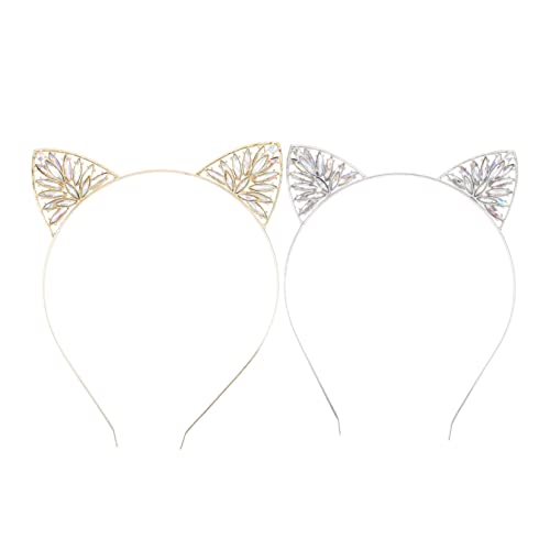 DECORNIJIA 2 Stück Glitzerndes Katzenohren Haarband Funkelnde Haarschmuck Accessoires für Mädchen Leichtes Tragbares Stirnband für Karneval Geburtstag Kostüm und Mottopartys DECORNIJIA 2 Stück Glitzerndes Katzenohren Haarband Funkelnde Haarschmuck Accessoires für Mädchen Leichtes Tragbares Stirnband für Karneval Geburtstag Kostüm und Mottopartys von DECORNIJIA