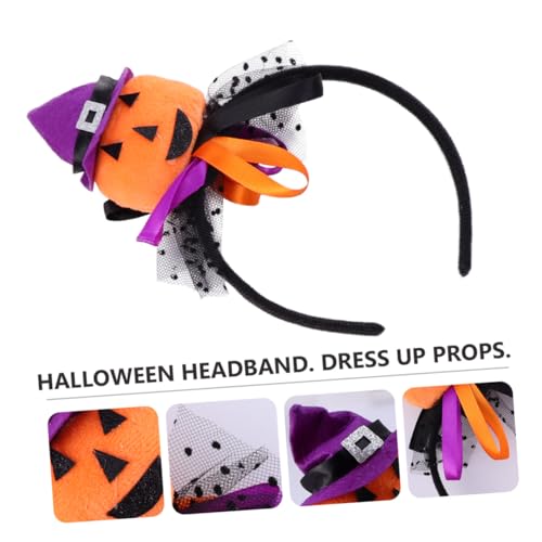 DECORNIJIA 2 Stück Halloween Haarreifen Kürbis und Spinnennetz Langlebiges und Lustige Kopfbedeckung für Erwachsene und Dekoratives Halloween Accessoire für Party und Kostüm von DECORNIJIA