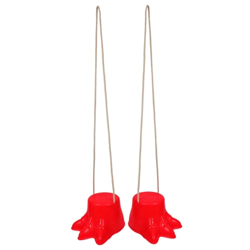 DECORNIJIA 2 Stück Stelzenschuhe aus Kunststoff Balance Trainingsspielzeug für Draußen Roter Klauenstil Fördert Koordination und Bewegung Seil für Garten und Spielplatz DECORNIJIA 2 Stück Stelzenschuhe aus Kunststoff Balance Trainingsspielzeug für Draußen Roter Klauenstil Fördert Koordination und Bewegung Seil für Garten und Spielplatz von DECORNIJIA