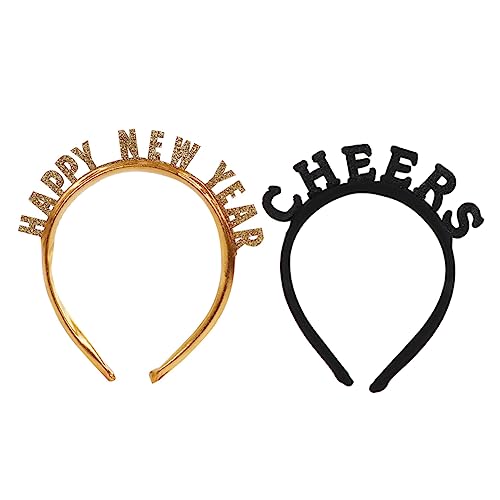 DECORNIJIA 2 Stück Teiliges Year Party Haarreif Dekoratives Stirnband mit Neujahrs Robustes Party Accessoire für Silvester Foto für Damen und Mädchen DECORNIJIA 2 Stück Teiliges Year Party Haarreif Dekoratives Stirnband mit Neujahrs Robustes Party Accessoire für Silvester Foto für Damen und Mädchen von DECORNIJIA