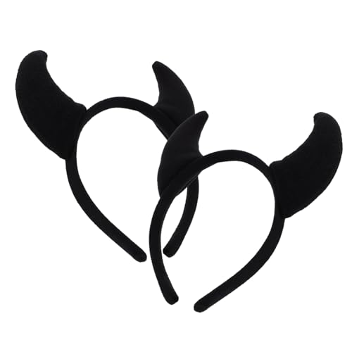 DECORNIJIA 2 Stück Teufelshorn Haarreif Teiliges Leichtes Kostüm Haarschmuck für Halloween Karneval Cosplay Party Dekoration und Foto Requisiten Schwarzer Kopfschmuck DECORNIJIA 2 Stück Teufelshorn Haarreif Teiliges Leichtes Kostüm Haarschmuck für Halloween Karneval Cosplay Party Dekoration und Foto Requisiten Schwarzer Kopfschmuck von DECORNIJIA