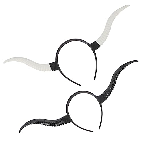 DECORNIJIA 2 Stücke Antelope Horn Haarband Vielseitige Diy Kopfbedeckung für Fotografie Fasching Cosplay und Musikfestivals und Accessoires Bequem und Leicht von DECORNIJIA