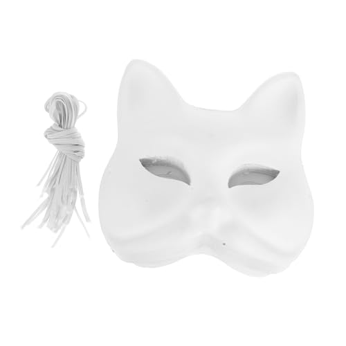 DECORNIJIA 20 Stück Teiliges DIY Tiermasken Set aus Papier Handbemalbare Katzen und Fuchs Masken Leichte Blanko Masken zum Bemalen für Karneval Kostümparty Maskenball und Kreative DECORNIJIA 20 Stück Teiliges DIY Tiermasken Set aus Papier Handbemalbare Katzen und Fuchs Masken Leichte Blanko Masken zum Bemalen für Karneval Kostümparty Maskenball und Kreative von DECORNIJIA