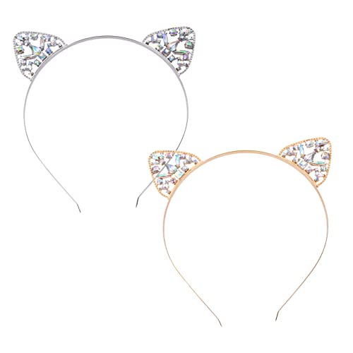DECORNIJIA 2Stücke Katzenohren Haarreif mit Glänzendes Cosplay Stirnband für Damen und Dekoration für Karneval Partys und Fotoshootings Universelle Bequem DECORNIJIA 2Stücke Katzenohren Haarreif mit Glänzendes Cosplay Stirnband für Damen und Dekoration für Karneval Partys und Fotoshootings Universelle Bequem von DECORNIJIA