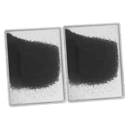 DECORNIJIA 2er-packung Eisenpulverkasten Eisenpulver Für Die Bildung Eisensand Magnetisches Pulver Wissenschaftliche Experimente Für Magnetische Sandeisenspäne Kunststoff Black von DECORNIJIA