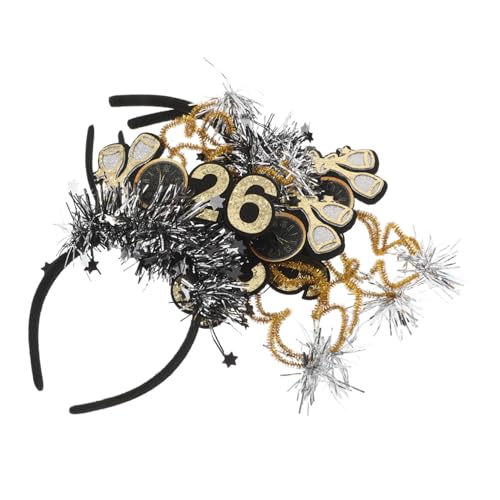 DECORNIJIA 3 Stück Kopfbedeckung für die Neujahrsparty Haargummis für die Silvesterparty neues jahr stirnband Neujahres fröhliche Stirnbänder Silvesterstirnband Maozhai -Stoff Schwarz DECORNIJIA 3 Stück Kopfbedeckung für die Neujahrsparty Haargummis für die Silvesterparty neues jahr stirnband Neujahres fröhliche Stirnbänder Silvesterstirnband Maozhai -Stoff Schwarz von DECORNIJIA