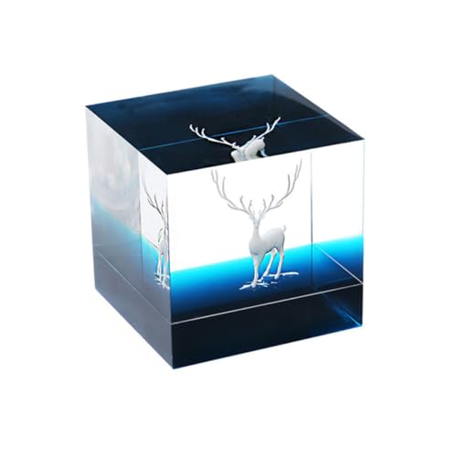 DECORNIJIA 3 Stück Teiliges Epoxy Elch Ornament Dreidimensionale Micro Landschaft Dekoration Lebensecht und Detailreich Geeignet für DIY Landschaftsmodellierung Kleine Große von DECORNIJIA