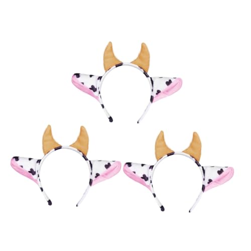 DECORNIJIA 3 Stück Teiliges Kuhhorn Stirnband Niedliche Tierkopfbedeckung für Cosplay und Partys Verstellbare Haarreifen mit Kuhhörnern für Halloween Geburtstagsfeiern und Maskeraden DECORNIJIA 3 Stück Teiliges Kuhhorn Stirnband Niedliche Tierkopfbedeckung für Cosplay und Partys Verstellbare Haarreifen mit Kuhhörnern für Halloween Geburtstagsfeiern und Maskeraden von DECORNIJIA