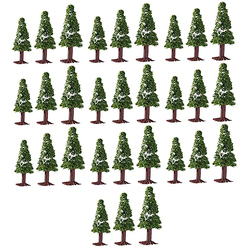 DECORNIJIA 30Stücke Modell Kiefernbaum Hochwertige Landschaftsmodelle für Sandtisch Architektur und Mikro Landschaftsdekoration Realistische von DECORNIJIA