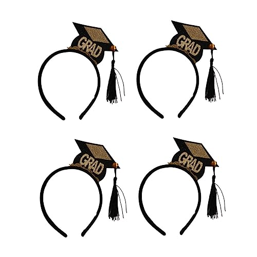 DECORNIJIA 4 Stück Mini Tassel Hut Haarband Stilvolle Haarkreationen für Abschlussfeiern und Partys Leichtgewichtiges Headdress für Unvergessliche DECORNIJIA 4 Stück Mini Tassel Hut Haarband Stilvolle Haarkreationen für Abschlussfeiern und Partys Leichtgewichtiges Headdress für Unvergessliche von DECORNIJIA