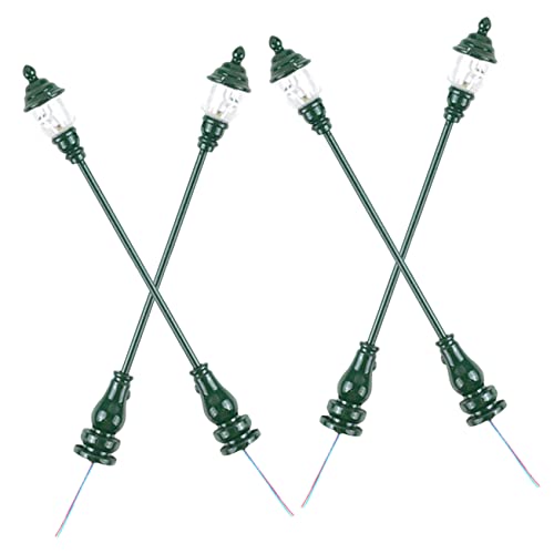DECORNIJIA 4 Stück Miniatur Straßenlaterne Modell Dekorative Gartenlampe für Puppenhaus Sandtisch und Miniatur Landschaften Robust und Langlebig für Kreative DIY Projekte DECORNIJIA 4 Stück Miniatur Straßenlaterne Modell Dekorative Gartenlampe für Puppenhaus Sandtisch und Miniatur Landschaften Robust und Langlebig für Kreative DIY Projekte von DECORNIJIA