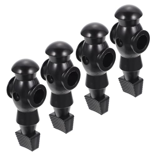 DECORNIJIA 4 Stück Teiliges Foosball Spieler Figuren aus Resin Einfache Schwarze Tischfußball Ersatzspieler Langlebig Farbecht Glatte Oberfläche Passend für Tischkicker Zubehör von DECORNIJIA