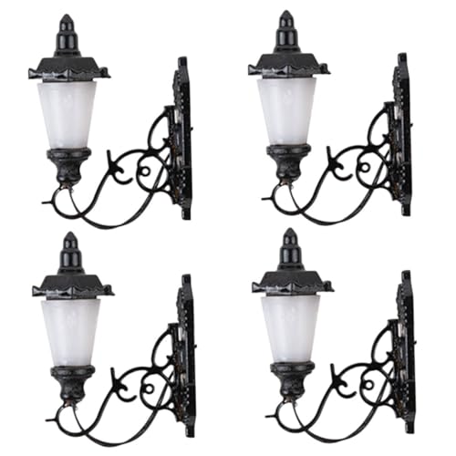 DECORNIJIA 4 Stück Teiliges Mini Wandleuchten Schwarz Warmweiß Miniatur Wandlampen Modellbau für Sandtisch Landschaftsdekoration Sichere Materialien Vielseitig für Puppenhaus und Mini Szenen DECORNIJIA 4 Stück Teiliges Mini Wandleuchten Schwarz Warmweiß Miniatur Wandlampen Modellbau für Sandtisch Landschaftsdekoration Sichere Materialien Vielseitig für Puppenhaus und Mini Szenen von DECORNIJIA