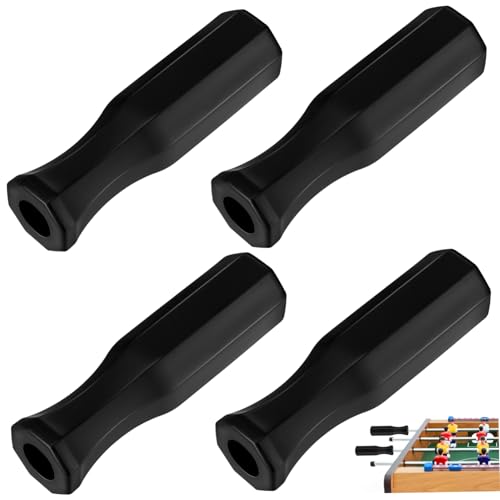 DECORNIJIA 4 Stück Tischfußball Griffe Austauschbare Foosball Ersatzteile Ergonomisches Design Kompatibel mit Meisten Kicker Maschinen Einfache Installation und Pflege von DECORNIJIA
