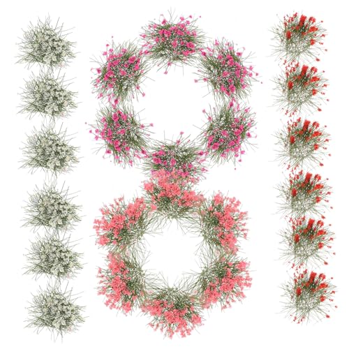 DECORNIJIA 5 Stück Teiliges Blumen Cluster Miniatur Vegetation für Sandtisch Dekoration Landschaftsdesign Puppenhaus und Modellbau Hochtemperaturbeständig und Realistische DECORNIJIA 5 Stück Teiliges Blumen Cluster Miniatur Vegetation für Sandtisch Dekoration Landschaftsdesign Puppenhaus und Modellbau Hochtemperaturbeständig und Realistische von DECORNIJIA