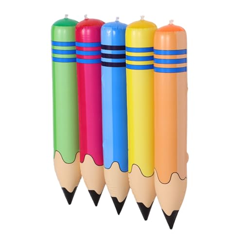 DECORNIJIA 5 Stück Teiliges Großer Aufblasbarer Bleistifte aus Kindersicherem PVC Vielseitiges für Kindergarten und Schul Dekoration Leicht Transportierbar für - und Sportaktivitäten DECORNIJIA 5 Stück Teiliges Großer Aufblasbarer Bleistifte aus Kindersicherem PVC Vielseitiges für Kindergarten und Schul Dekoration Leicht Transportierbar für - und Sportaktivitäten von DECORNIJIA