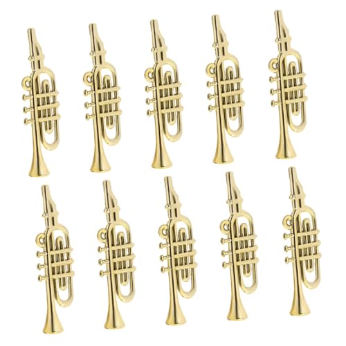 DECORNIJIA 50 Stück Mini Musikinstrumente Modelle Trompete Saxophon Flöte Miniatur DIY Weihnachtsbaumschmuck Festliche Bastelaccessoires Goldfarben für Weihnachtsdeko DECORNIJIA 50 Stück Mini Musikinstrumente Modelle Trompete Saxophon Flöte Miniatur DIY Weihnachtsbaumschmuck Festliche Bastelaccessoires Goldfarben für Weihnachtsdeko von DECORNIJIA