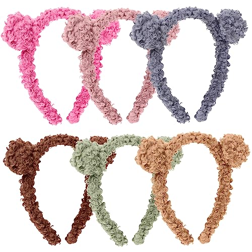 DECORNIJIA 6 Stück Bärenohren Haarreifen Flauschige Kopfbedeckung für Partys Cosplay und Kostümzubehör Niedliches Haarband für Erwachsene und Vielseitig Einsetzbar Verschiedenen Farben DECORNIJIA 6 Stück Bärenohren Haarreifen Flauschige Kopfbedeckung für Partys Cosplay und Kostümzubehör Niedliches Haarband für Erwachsene und Vielseitig Einsetzbar Verschiedenen Farben von DECORNIJIA