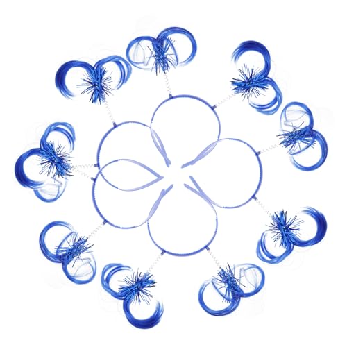 DECORNIJIA 6 Stück Teiliges Haarbänder in Royalblau und Rutschfestes Stirnband mit Glatter Oberfläche Bequemes Haarschmuck Accessoire für Mädchen Langlebig und Sicher von DECORNIJIA