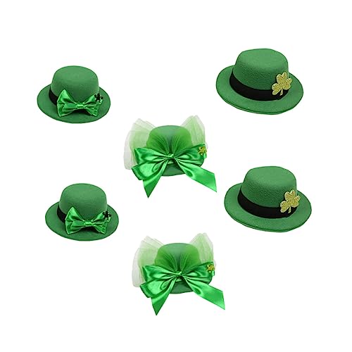 DECORNIJIA 6 Stück Teiliges Patrick's Day Haarclips Grüne Schleifen Haarspangen mit Kleeblatt Design Party Accessoire für Feiertage und Feste DECORNIJIA 6 Stück Teiliges Patrick's Day Haarclips Grüne Schleifen Haarspangen mit Kleeblatt Design Party Accessoire für Feiertage und Feste von DECORNIJIA