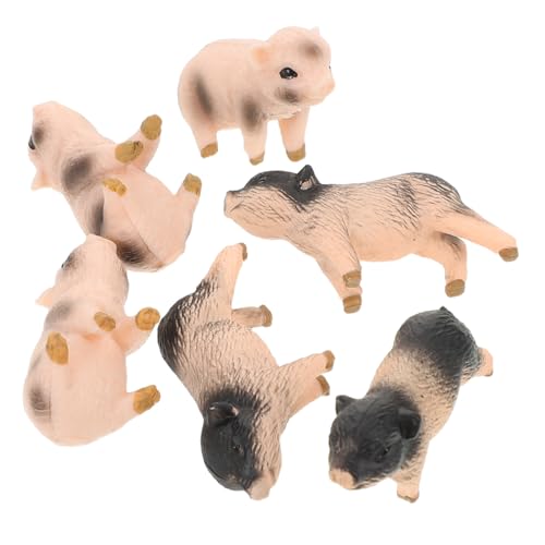 DECORNIJIA 6 Stück Teiliges Realistische Schweinefiguren Miniatur Bauernhoftiere Kindersicheres Lernspielzeug Detailgetreue Schweinestatuen für Mikro Landschaftsdeko und Kuchendekoration DECORNIJIA 6 Stück Teiliges Realistische Schweinefiguren Miniatur Bauernhoftiere Kindersicheres Lernspielzeug Detailgetreue Schweinestatuen für Mikro Landschaftsdeko und Kuchendekoration von DECORNIJIA