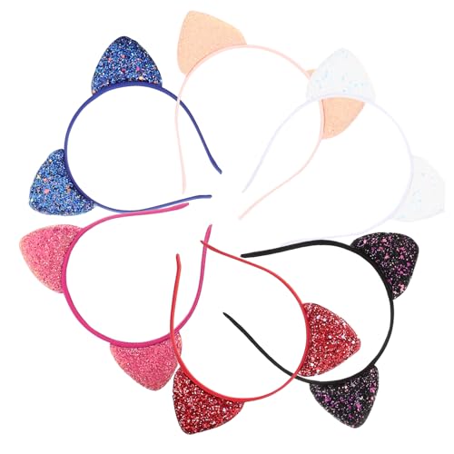 DECORNIJIA 6Stücke Süßes Katzenohren Haarband für Teiliges mit Pailletten Verschiedenen Farben für Kostümpartys Cosplay und Kindergeburtstage Komfortabel und Stylisch DECORNIJIA 6Stücke Süßes Katzenohren Haarband für Teiliges mit Pailletten Verschiedenen Farben für Kostümpartys Cosplay und Kindergeburtstage Komfortabel und Stylisch von DECORNIJIA