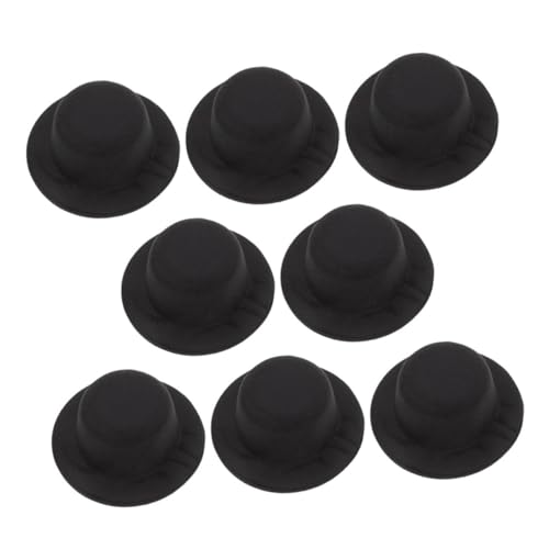 DECORNIJIA 8stücke Mini Junge Mädchen Schwarze Mini-partyhüte Zum Basteln Haarschmuck Und DIY-haustierhut-Accessoires Für Puppenhausdekorationen Und Partyzubehör von DECORNIJIA