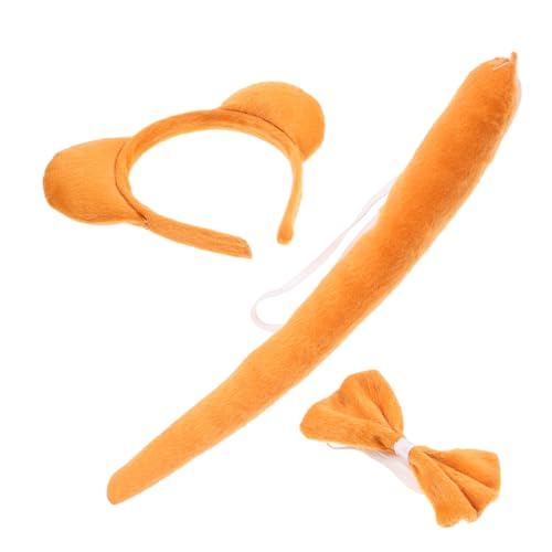 DECORNIJIA Braunbärenkleid Cosplay Tierohr Tragen Tierkostüm Stirnband Bären Sie Kostümzubehör Bärenohr Stirnbänder Halloween-party-cosplay Stoff von DECORNIJIA