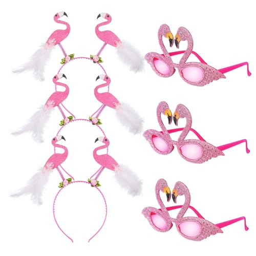 DECORNIJIA Flamingo Kostümset für Teiliges mit Flamingo Haarreifen und Partybrille Hawaii Party Dekoration für Geburtstagsfeiern und Festliche Anlässe Zufällige Farbe Zufällige Farbe DECORNIJIA Flamingo Kostümset für Teiliges mit Flamingo Haarreifen und Partybrille Hawaii Party Dekoration für Geburtstagsfeiern und Festliche Anlässe Zufällige Farbe Zufällige Farbe von DECORNIJIA