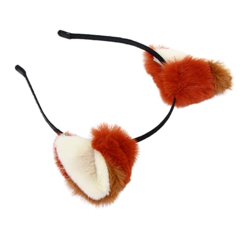 DECORNIJIA Flauschiges Fuchsohren Stirnband aus Plüsch für Tierkostüm Haarreif für Halloween Partys Cosplay und Festlichkeiten Rot Braun Leicht und Bequem Abnehmbar und Waschbar DECORNIJIA Flauschiges Fuchsohren Stirnband aus Plüsch für Tierkostüm Haarreif für Halloween Partys Cosplay und Festlichkeiten Rot Braun Leicht und Bequem Abnehmbar und Waschbar von DECORNIJIA