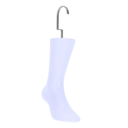 DECORNIJIA Fußmodell mit Haken für Robustes Nahtloses Kunststoff Mannequin zur Effektiven Präsentation Kurzsocken für Schmuck und Sockenanzeigen von DECORNIJIA