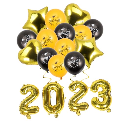 DECORNIJIA Graduation Ballons Aluminiumfolie Langlebig Kreative Formen für Abschlussfeier Klassenzimmer Party Dekoration Schwarz Gold Sterne Herzen DECORNIJIA Graduation Ballons Aluminiumfolie Langlebig Kreative Formen für Abschlussfeier Klassenzimmer Party Dekoration Schwarz Gold Sterne Herzen von DECORNIJIA