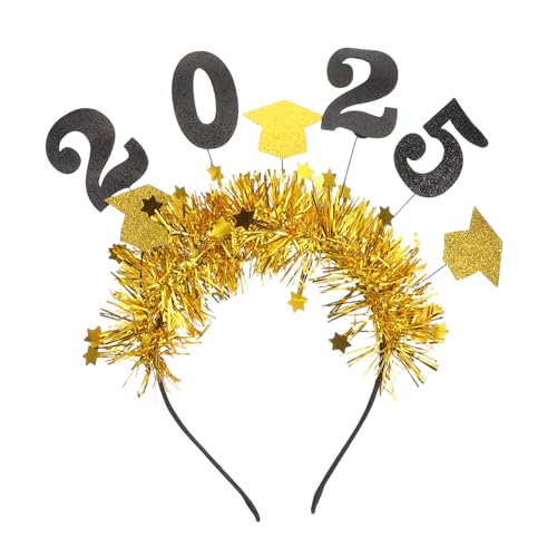 DECORNIJIA Graduation Stirnband mit Glitzer Sternen Elastisches Weiches Haarband für Abschlussfeier Stabile Bequemes Party Accessoire für Damen und Teenager DECORNIJIA Graduation Stirnband mit Glitzer Sternen Elastisches Weiches Haarband für Abschlussfeier Stabile Bequemes Party Accessoire für Damen und Teenager von DECORNIJIA
