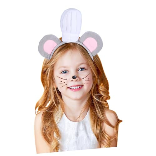 DECORNIJIA Graues Mausohren Stirnband Kochmütze Tier Accessoire Weich Strapazierfähig Für Karneval Cosplay Party Bühnenauftritte Erwachsene DECORNIJIA Graues Mausohren Stirnband Kochmütze Tier Accessoire Weich Strapazierfähig Für Karneval Cosplay Party Bühnenauftritte Erwachsene von DECORNIJIA