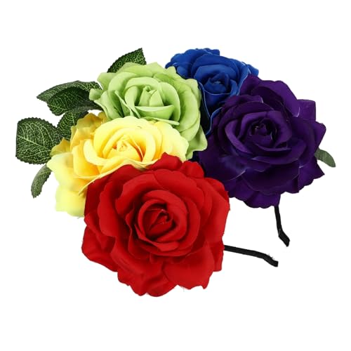 DECORNIJIA Halloween Haarband mit Realistischer Rosenblüte Bequem und Stabil Stilvolles Blumenhaar Accessoire für Damen für Kostüm und Partydekoration DECORNIJIA Halloween Haarband mit Realistischer Rosenblüte Bequem und Stabil Stilvolles Blumenhaar Accessoire für Damen für Kostüm und Partydekoration von DECORNIJIA