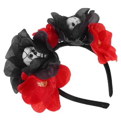 DECORNIJIA Halloween Haarreif Schädelkopf mit Realistischer Blumen Dekoration Langlebig und Vielseitig für Halloween und Themenpartys Schwarz Rot Passender Kopfschmuck für Kostüm und Party DECORNIJIA Halloween Haarreif Schädelkopf mit Realistischer Blumen Dekoration Langlebig und Vielseitig für Halloween und Themenpartys Schwarz Rot Passender Kopfschmuck für Kostüm und Party von DECORNIJIA