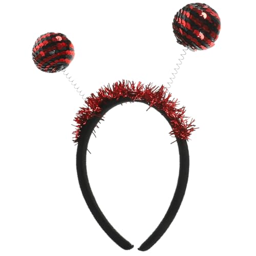 DECORNIJIA Halloween Haarreif mit Pailletten Witziges Marienkäfer Boppers Stirnband für Erwachsene Elastisch und Einfach zu Tragen Vielseitiges Party Haaraccessoire für Halloween Hochzeit und DECORNIJIA Halloween Haarreif mit Pailletten Witziges Marienkäfer Boppers Stirnband für Erwachsene Elastisch und Einfach zu Tragen Vielseitiges Party Haaraccessoire für Halloween Hochzeit und von DECORNIJIA