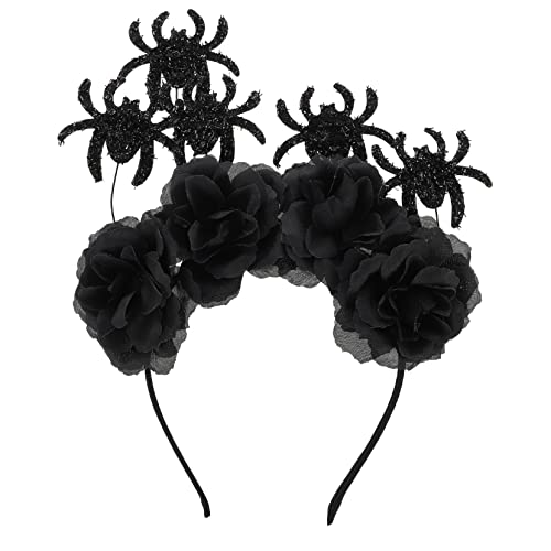 DECORNIJIA Halloween Haarreif mit Rosen und Spinnenmotiv Komfortabler Cosplay Kopfschmuck für Karneval und Party Gruselige Halloween Deko Einzigartiger Haarschmuck für Kostümfans DECORNIJIA Halloween Haarreif mit Rosen und Spinnenmotiv Komfortabler Cosplay Kopfschmuck für Karneval und Party Gruselige Halloween Deko Einzigartiger Haarschmuck für Kostümfans von DECORNIJIA